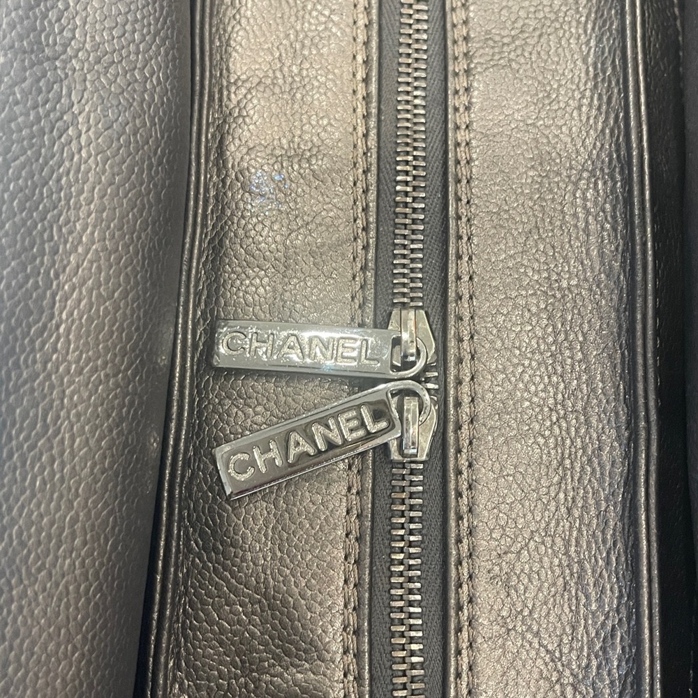 Chanel Caviar Leather Square Quilted Shoulder Bag Tote - Picture 7 of 17